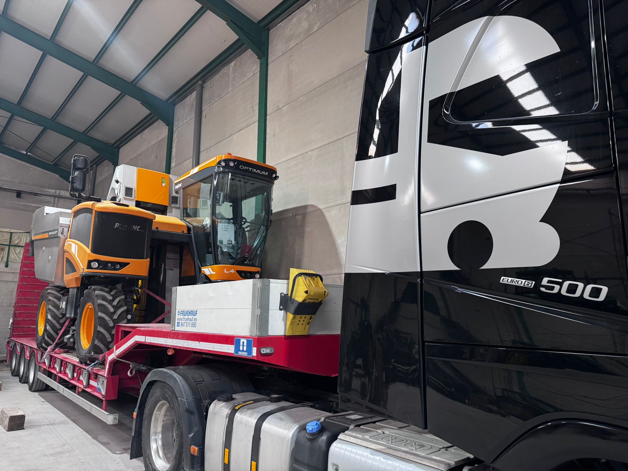 Transporte de maquinaria agrícola